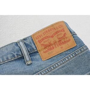 Levi's 550 Relaxed Fit Straight Blue Denim Jeans Rugged Mens Size 44 x 34